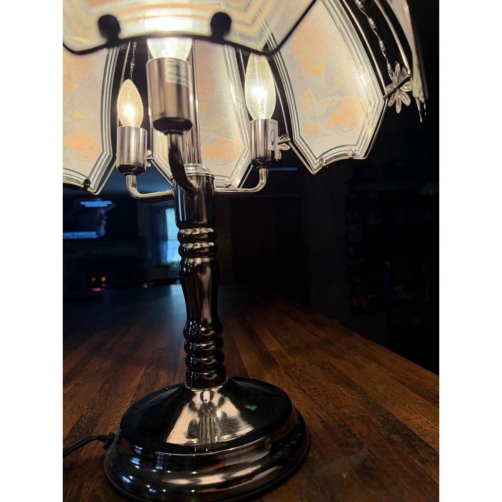 Rare Tony Stewart 3 way touch lamp.  NASCAR   The Home Depot #20. - Picture 6 of 8